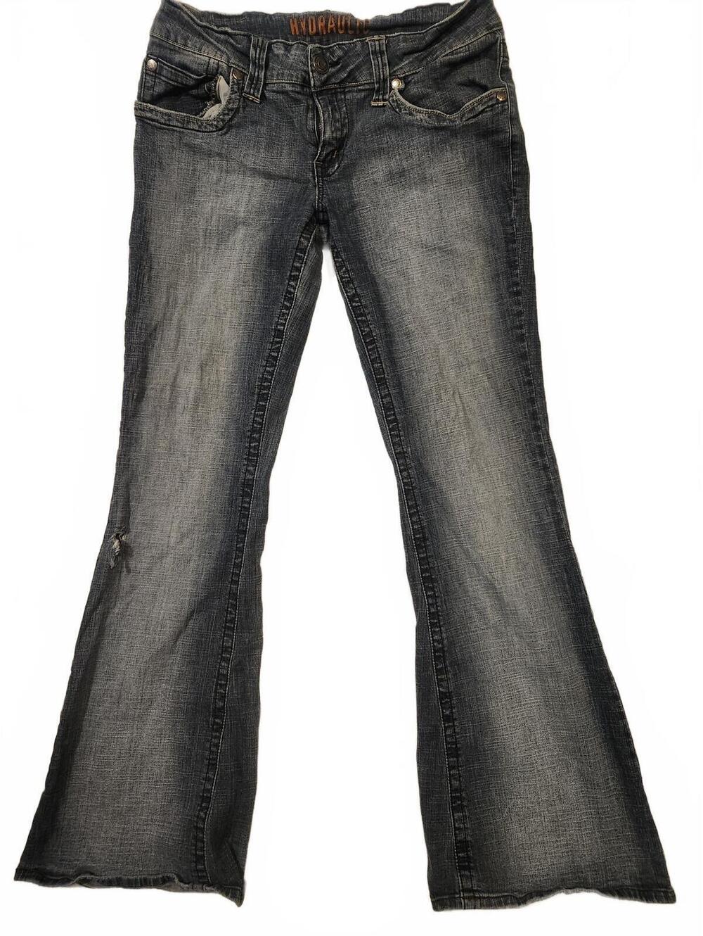 Medium Wash Hydraulic Distressed 13/14 Jeans. 7 inch rise. 30.5 inseam